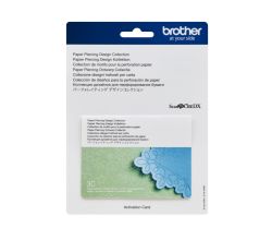 Karta so vzormi na dierkovanie papiera pre plotre Brother