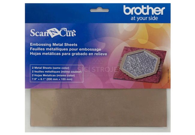 Embos list v bronzovej farbe pre plotre Brother ScanNCut