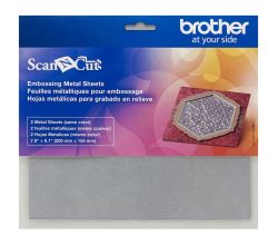 Embos list v striebornej farbe pre plotre Brother ScanNCut