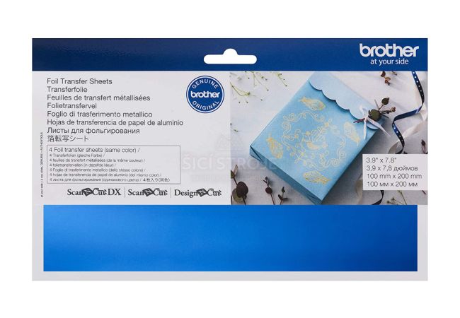 Kovová fólia modrá pre plotre Brother