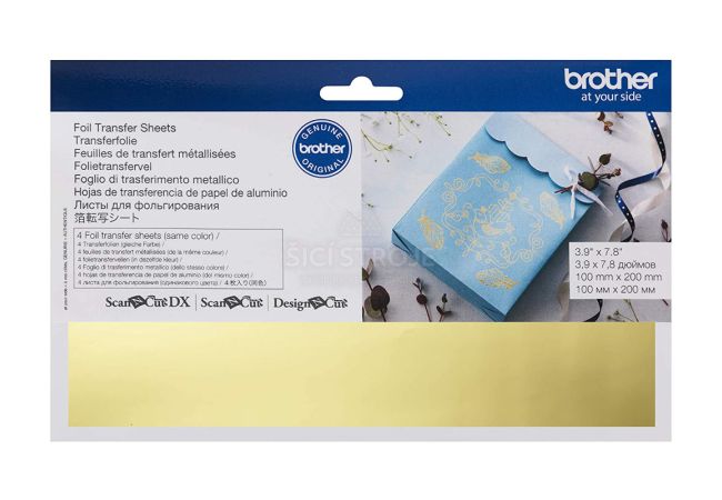 Kovová fólia zlatá pre plotre Brother