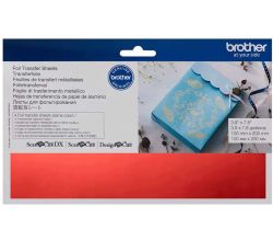 Kovová fólia červená pre plotre Brother