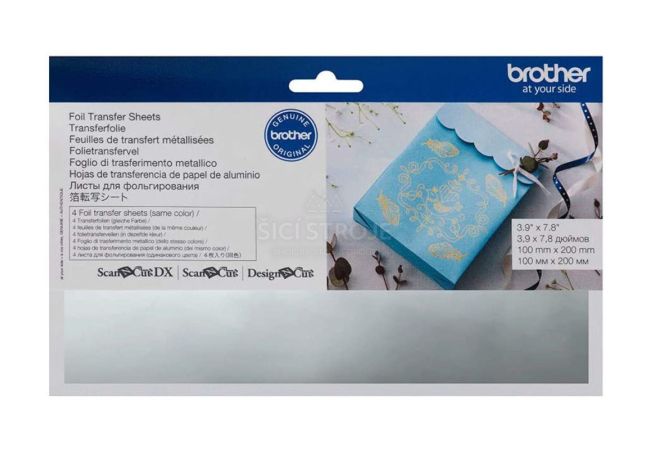 Kovová fólia strieborná pre plotre Brother