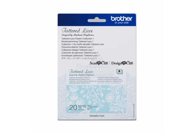 Čipkové vzory Karta 01 pre plotre Brother