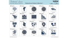 Čipkové vzory Karta 01 pre plotre Brother