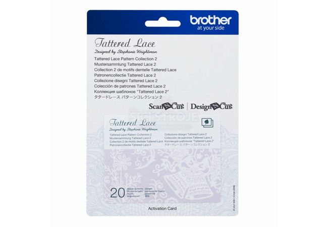 Čipkové vzory Karta 02 pre plotre Brother