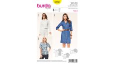 Strih Burda 6760 - Košeľové šaty, košele, krátke sako