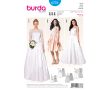 Strih Burda 6776 - Korzetové svadobné šaty so spodničkou, plesové šaty