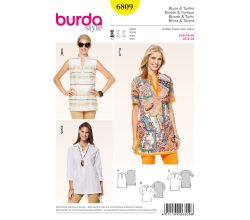 Strih Burda 6809 - Tunika, košeľa