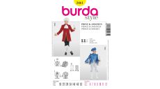 Strih Burda 2461 - Kostým princ, Mozart