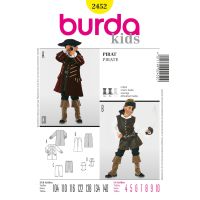 Strih Burda 2452 - Kostým piráta, objaviteľa