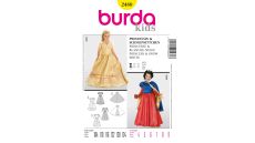 Strih Burda 2480 - Šaty pre princeznú, Snehulienka