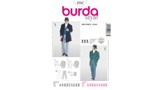 Strih Burda 2767 - Pánsky frak / oblek z roku 1848