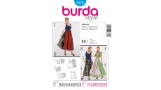 Strih Burda 7870 - Krojová sukňa, krojová zásterka, krojová blúzka