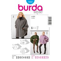 Strih Burda 7422 - Plášť