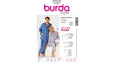 Strih Burda 2691 - Dámske pyžamo, pánske pyžamo