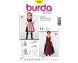 Strih Burda 9509 - Detské krojové šaty