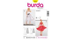 Strih Burda 2393 - Šaty Marilyn, 50. roky