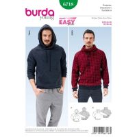 Strih Burda 6718 - Pánska mikina