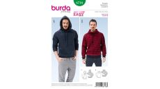 Strih Burda 6718 - Pánska mikina