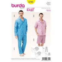 Strih Burda 6741 - Pánske pyžamo