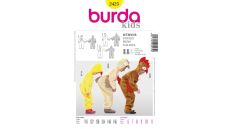 Strih Burda 2425 - Kuriatko, sliepočka, kohútik