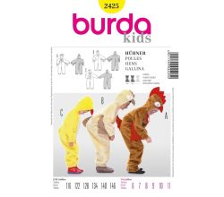 Strih Burda 2425 - Kuriatko, sliepočka, kohútik