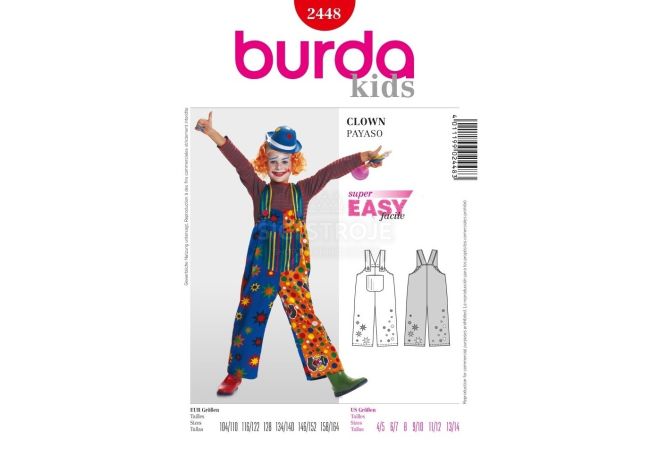 Strih Burda 2448 - Klaun