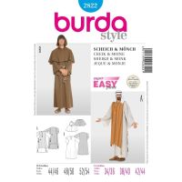 Strih Burda 2822 - Šejk, mních, kaftan, kutna