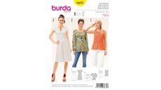 Strih Burda 6685 - Empírové šaty, blúzka
