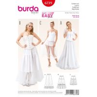 Strih Burda 6739 - Spodnička