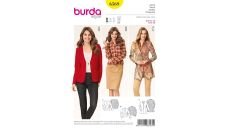 Strih Burda 6569 - Sako, krátke sako, dlhé sako, športové sako