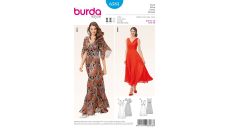 Strih Burda 6583 - Empírové šaty, dlhé plesové šaty