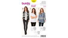 Strih Burda 6610 - Jednoduché tričko, tunika, blejzer