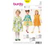 Strih Burda 9373 - Detské šaty s vreckami
