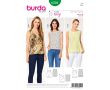 Strih Burda 6501 - Jednoduchý top, tielko