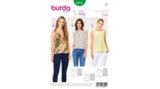 Strih Burda 6501 - Jednoduchý top, tielko