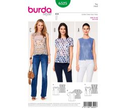 Strih Burda 6525 - Tielko, tričko