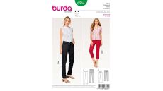 Strih Burda 6534 - Džínsy, džínsové nohavice, trojštvrťové nohavice