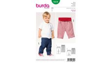 Strih Burda 9359 - Detské džínsové nohavice, trojštvrťové nohavice