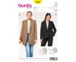 Strih Burda 6463 - Sako, kabátik, oversized