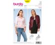 Strih Burda 6478 - Bomber, bunda s kapucňou