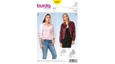 Strih Burda 6478 - Bomber, bunda s kapucňou
