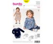 Strih Burda 9347 - Detské bodýčko, bodýčko so sukňou