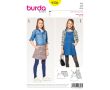 Strih Burda 9356 - Detská džínsová sukňa, laclové šaty, sukne s trakmi