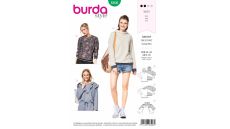 Strih Burda 6406 - Mikina, mikina s kapucňou