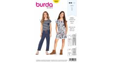 Strih Burda 9345 - Detský overal