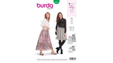 Strih Burda 6357 - Naberaná sukňa, sukňa so spodničkou, tylová sukňa