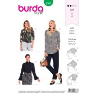 Strih Burda 6367 - Tričko s dlhým rukávom, rolák