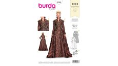 Strih Burda 6398 - Renesančné šaty